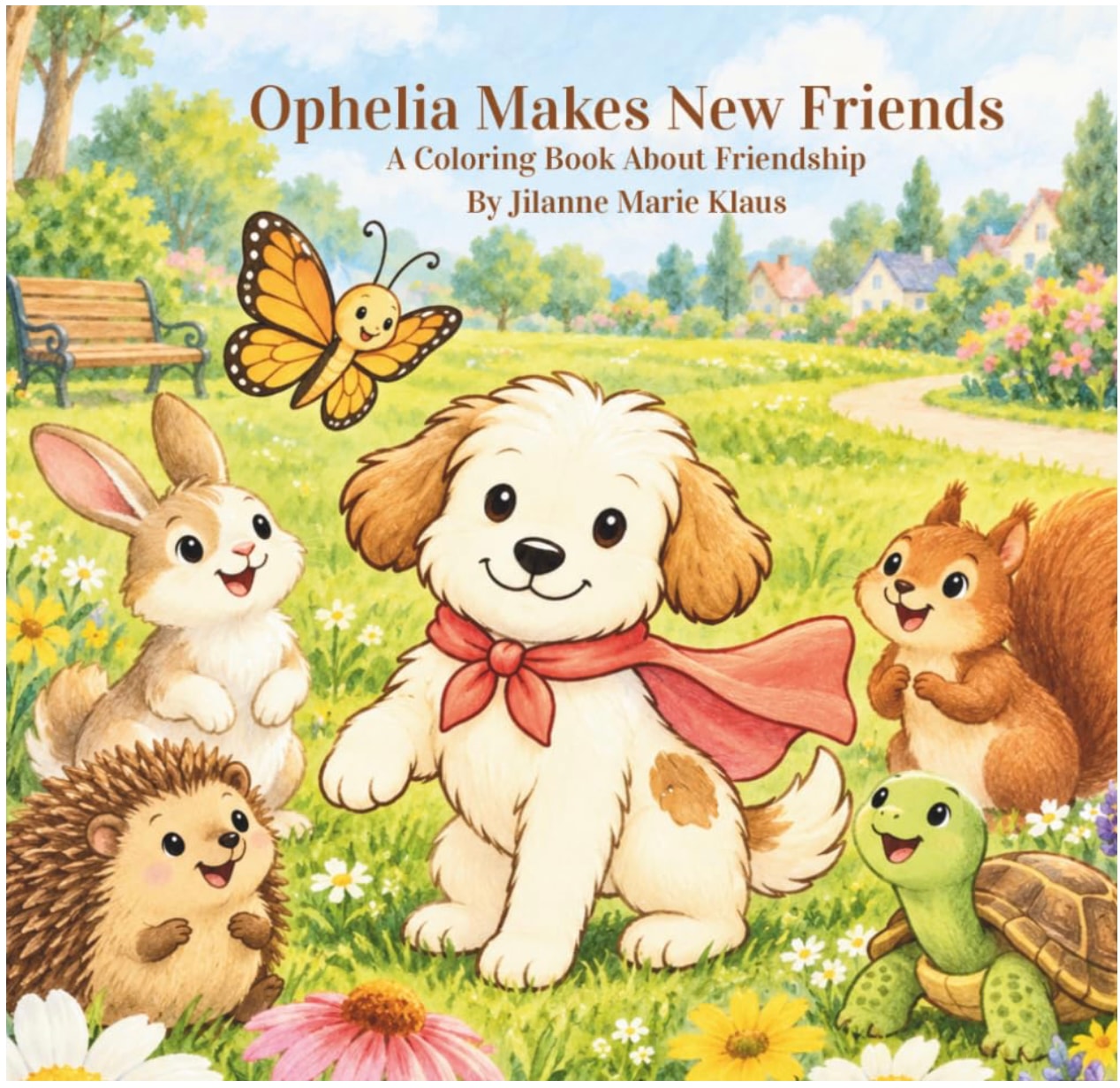 Ophelia Makes New Friends coloring book cover